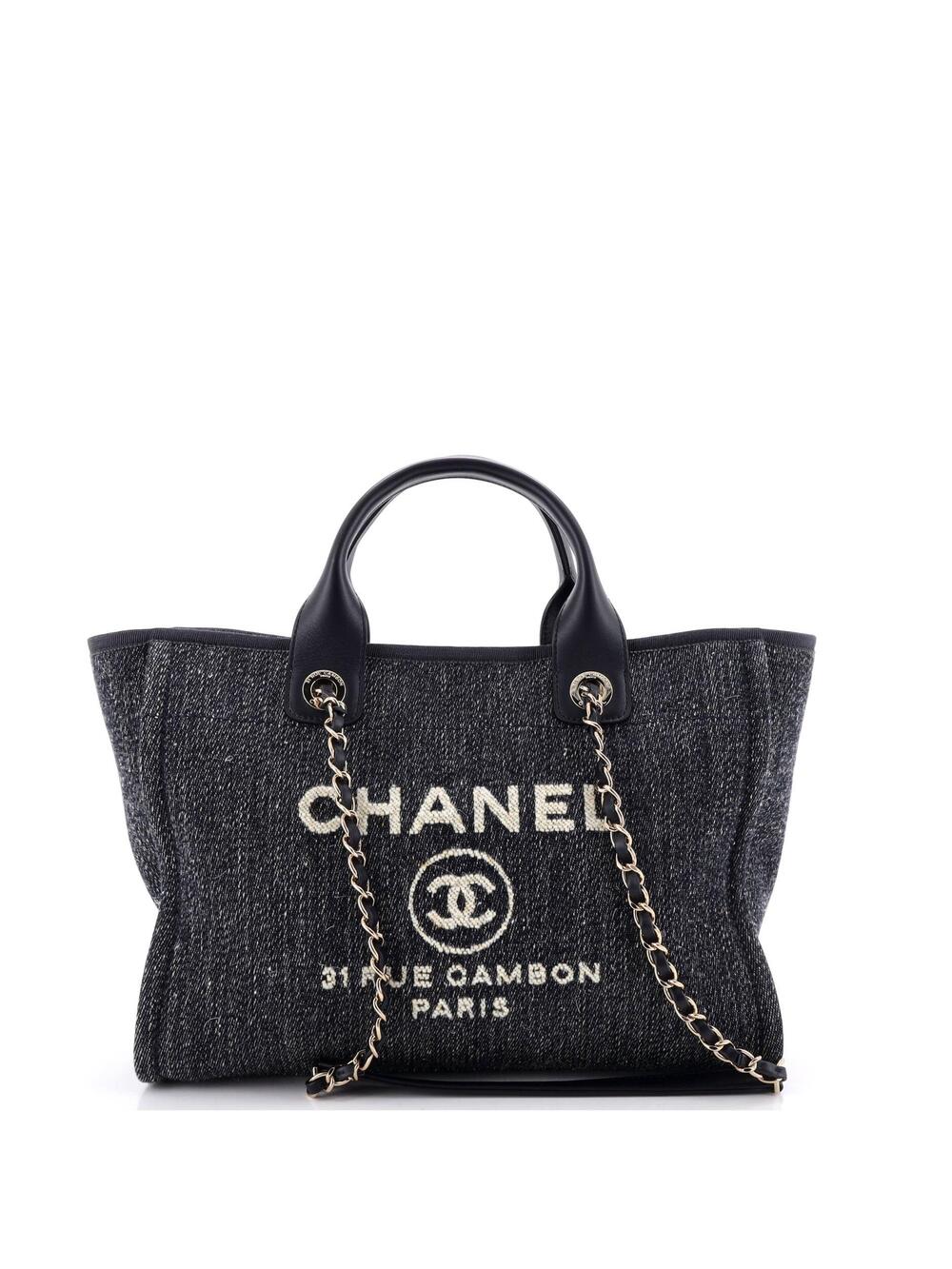 Chanel Deauville Nm Tote Denim Small #301742C48B